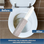 Amazon Brand | 6 Pack Ring King Pumice Stone Toilet Bowl Cleaner with Handle | Effectively Removes Stubborn Limescale from Tile, Shower Door and Bathtubs. Best Calcium, Lime, and Rust Remover.