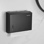 Wall Mounte Commercial Paper Towel Dispensers, 10.4" L x 3.3" D x 8.3" H, Stainless Steel C-Fold Multifold Hand Paper Tissue Holder with Lock