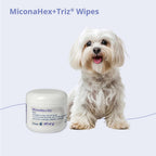 MiconaHex+Triz Wipes, 2.25" round for Dogs, Cats and Horses, 50 count jar