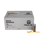 T.K.Excellent Deck Screws 3-1/2 Inch Wood Screws #10 x 3-1/2, 330 Pcs, Rust Resistant Structural Fence Screws Torx Drive Screw, Two T25 Bits, Brilliant Yellow Ruspert Coating Rust Proof