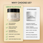 Beef Tallow and Honey Balm for Skin: Grass-Fed Beef and Organic Honey- Moisturizer For Face and Body Unscented -Whipped Beef Tallow Made with Beeswax Shea Butter Jojoba oil for Eczema Dry Skin 2oz