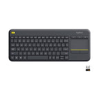 Logitech K400 Plus Wireless Touch TV Keyboard for PC-Connected TV - Black