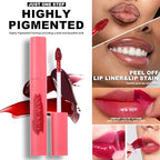 6PCS Lip Liner,Peel Off Lip Liner Tattoo, Peel Off Lip Stain, Long Lasting Lip Stain Peel Off, Infused with Hyaluronic Acid & Vitamin E, Makeup Gift for Women