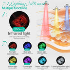 Red Light Therapy Mask & Neck, Near-Infrared 850 Red Light + 7 Colors Led Face Mask Light Therapy, Portable and Rechargeable [LMask Pro]
