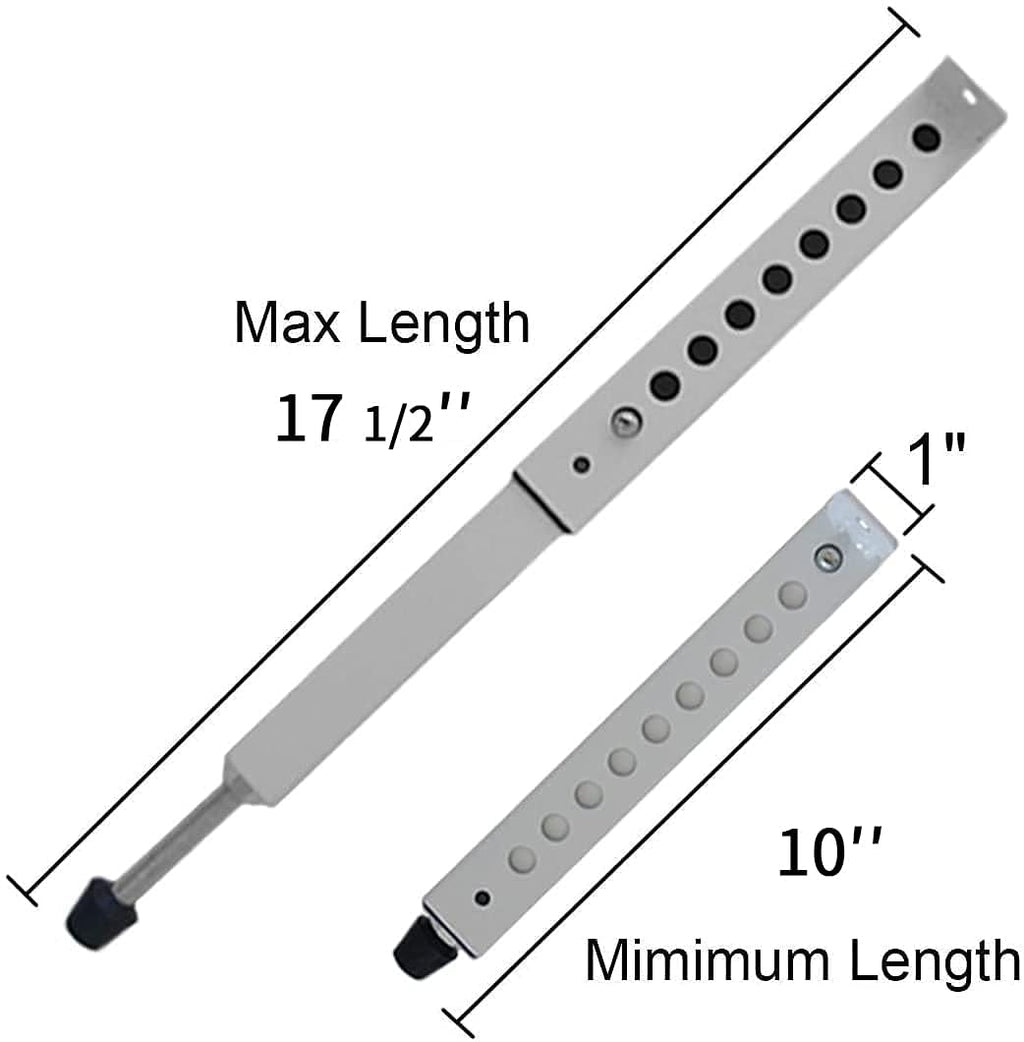 JEACENT AC Security Window Lock Bar, Window Security Bars - Sturdy Steel, Extends from 10" to 17 1/2" for Sliding Windows with AC Unit Installed