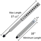 JEACENT AC Security Window Lock Bar, Window Security Bars - Sturdy Steel, Extends from 10" to 17 1/2" for Sliding Windows with AC Unit Installed