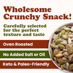 Food to Live Organic Dry Roasted Sunflower and Pumpkin Seed Mix, 8 Ounces – Oven Roasted, No Oil added, Healthy, Natural Snack, Rich in Protein, Perfect for Baking and Salads, Vegan, Kosher, Bulk
