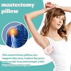 Lymphedema Axilla Pillow Armpit Pain Relief Mastectomy Recovery Supplies, 4PCS Cotton Lumpectomy Mastectomy Pillows Post OP Multicolor Breast Surgery Pillow (Pink Flower)