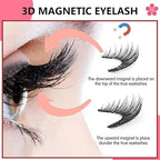 Ginani Magnetic Lashes, Ginani Lashes, Atikisoi Magnetic Lashes, New Magnetic Lashes With Applicator (Simple)