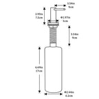 Soap Dispenser for Kitchen Sink Polished Chrome GAPPO Stainless Steel Countertop Pump Hand Lotion Built in Bottlend Lotion Built in Bottle