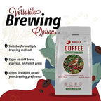 Birdee Vietnamese Coffee – 1 LB, Medium Roast Whole Bean, Arabica and Robusta, Hand-Picked, Resealable Bag, Smooth Flavor, Low Acid, High Caffeine, Single-Origin