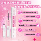 FADLASH Lash Extension Kit 100D Lash Clusters D Curl Lash Cluster Kit DIY Eyelash Extension Kit with Lash Bond and Seal Lash Applicator Tool 3D Effect fluffy Cluster Lashes(100D Kit, Mix 8-16mm)