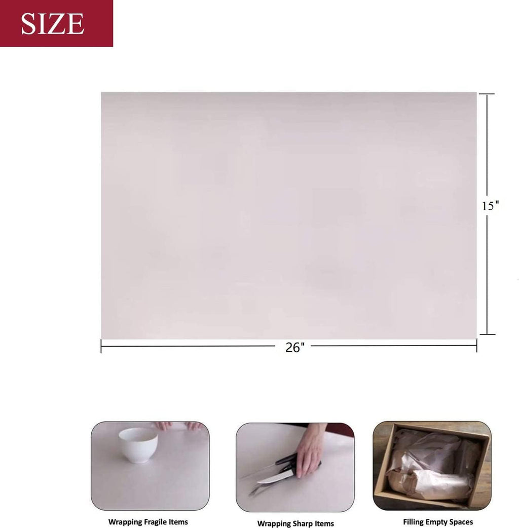 Newsprint Packing Paper Sheets for Moving, Shipping, Box Filler, Wrapping and Protecting Fragile Items 1.3 Lbs (50 Sheets, 26” x 15”)