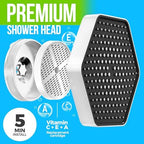 AquaHomeGroup Luxury Filtered Shower Head - High Pressure Rain Showerhead with Filter for Chlorine, Rust, Sediments - Water Filter Shower Head with Vitamin C E A - SPA Effect (Patent Pending) (White)