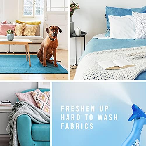 Febreze Fabric Spray, Odor Fighter for Strong Odor, Refresher Spray PLUS with Clean Scent, 16.9 oz (2 Count)