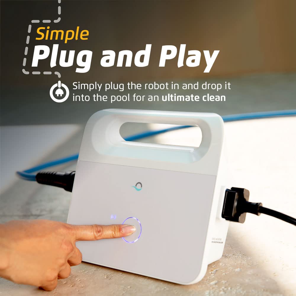 Dolphin Advantage Pro Wi-Fi Automatic Robotic Pool Vacuum Cleaner, 1-Hour Quick Clean, Waterline Scrubber Brush, Ideal for In-Ground Pools up to 50 FT in Length