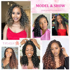 12inch Goddess Box Braids Crochet Hair Boho Box Braids with Curly Ends Bohemian Crochet Braids Pre-looped Synthetic Crochet Hair for Black Women (12inch(Pack of 8), TBUG)