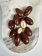 Rawmio Oat Milk Chocolate Covered Sprouted Almonds - Organic, Raw, Vegan, Gluten-Free - 3 Packs, 2 oz.