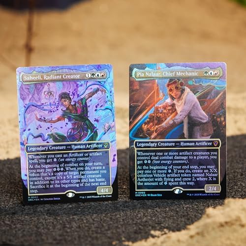 Magic The Gathering Aetherdrift Commander Deck - Living Energy (100-Card Deck, 2-Card Collector Booster Sample Pack + Accessories)