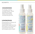 Wondercide - Flea, Tick and Mosquito Spray for Dogs, Cats, and Home - Flea and Tick Killer, Control, Prevention, Treatment - with Natural Essential Oils - 4 oz Lemongrass & Cedarwood 2-Pack