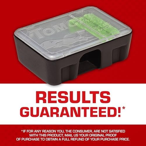 Tomcat Mouse Killer Disposable Station for Indoor/Outdoor Use - Child & Dog Resistant, 2 Stations with 1 Bait Each