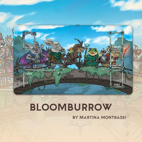 Bloomburrow (Stitched) - MTG Playmat by Martina Montrassi - Compatible with Magic The Gathering Playmat - Play MTG, YuGiOh, TCG - Original Play Mat Art Designs & Accessories