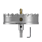 4-3/4" TCT Hole Saws for Hard Metal, Heavy Duty 120mm Tungsten Carbide Tipped Hole Cutters Set with Spring-Loaded Pilot Drill Bits for Stainless Steel, Metal, Iron, and Plastic.