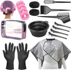 Hair Dye Kit 18 Pieces Hair Coloring Kit, Hair Tinting Bowl, Hair agitator, Dye Brush, Ear Cover, Hairpin, Hair Coloring Cape For Hair Coloring Hair Dye Tools and DIY at Home