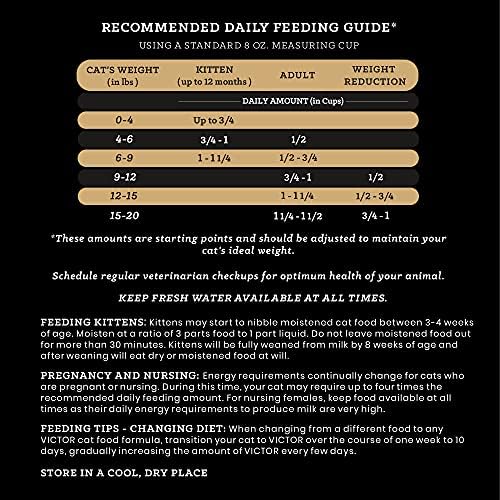 Victor Super Premium Cat Food – Hi-Pro Plus Active Cat and Kitten – Dry Cat Food for Active Cats – All Breeds and All Life Stages from Kitten to Adult, 5lb