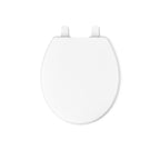 KOHLER 20111-0 Brevia, Slow Close Toilet Seat, Round Toilet Seat, Grip-Tight Bumpers Quick-Attach Hardware, White