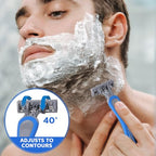 60 Pcs Disposable Razors for Men Bulk 3 Blade Disposable Razors Men's Disposable Razors Sensitive Skin Razor Long Blade Razors Disposable Head Razor for Hotel Spa Travel