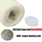 Eywamage Ivory Flameless Votive Candles with Timer Batteries Set of 6