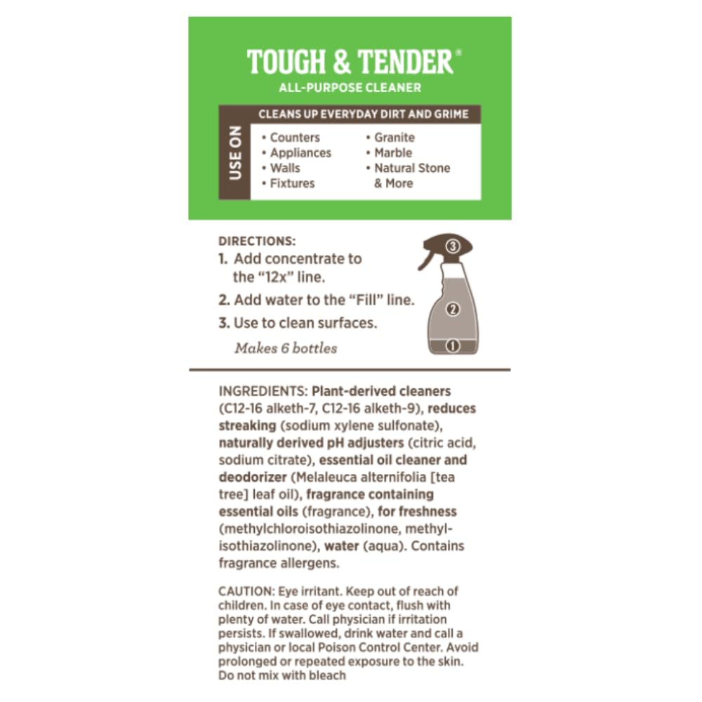 Melaleuca Tough & Tender All Purpose Cleaner NEW 8 Fl Oz (Pack of 1) SUPER-CONCENTRATED