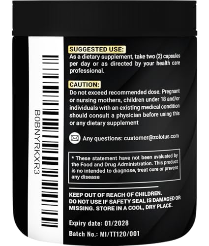 Zolotus 13in1 Tribulus Terrestris Capsules with Maca, Horny Goat Weed, Panax Ginseng, Saw Palmetto, Tongkat Ali, Shilajit & More - Energy, Stamina Supplement for Men & Women - 120 Counts