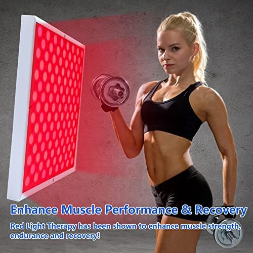 Red-Light-LED-Therapy-Panel - Infrared Red Light Therapy Lamp Device for Body,LED 660nm and Near Infrared 850nm Light Combo