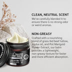 Beef Tallow Honey Balm for Skin:100% Grass-Fed Beef Tallow Moisturizer For Face and Body - Tallow Balm With Olive Oil Manuka Honey For Sensitive Dry Skin Repair 2 oz