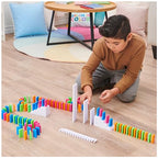 H5 Domino Creations 100-Piece Neon | Kids Games for Game Night | Building Toys for Outdoor Games | Lily Hevesh Dominoes Set for Adults & Kids Ages 5+
