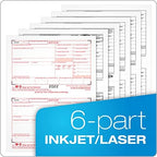 ADAMS W2 Forms 2022, 6 Part W2 Forms, Laser/Inkjet Tax Form Sets for 50 Employees, Includes 3 W3 Forms (TXA22991-22)