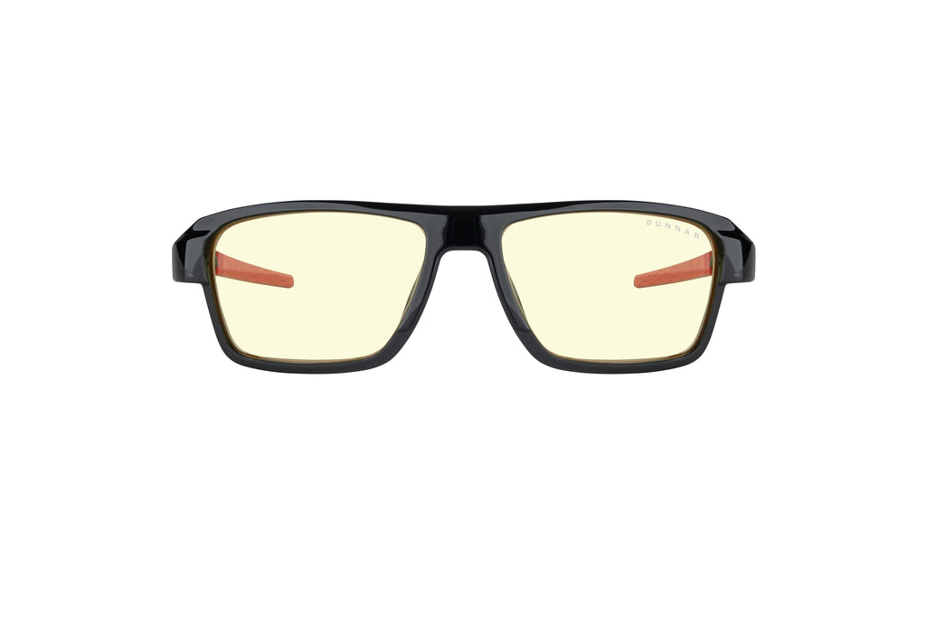 GUNNAR - Gaming Glasses - Blocks 65% Blue Light - Lightning Bolt, Onyx, Amber Tint