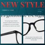 BLS BLUES 5 Packs Reading Glasses for Women Blue Light Blocking, Vintage Computer Eyewear