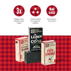Duke Cannon Supply Co. Big Brick of Soap Bar For Men - Big Lump of Coal, Santa's Pipe Smoke, Highly Regiftable Peppermint Bark, Holiday Variety, 10 oz. (3 Pack)