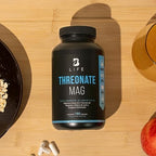 Threonate Mag 180 Cápsulas. Ingredientes Naturales: L Treonato de Magnesio, Melena de Leon y Colágeno Hidrolizado. L Threonate Mag B Life.