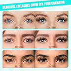 Lash Extension Kit 280Pcs,DIY Individual Lashes Clusters Kit,Lash Bond And Seal,Lash Remover For Eyelashes Extensions,Lash Applicator Tool For False Eyelash Cluster Kit(Blues(60D),D-Mix8-16mmKit)