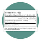 Pattern Wellness Organic Moringa Oleifera Supplement – 60 Capsules