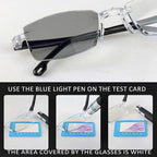 CREXEMI Blue Ease Optics Glasses, Blueease-Optics Glasses Clear Automatic Zoom Reading Eyeglasses, For Women for Men (2pc)