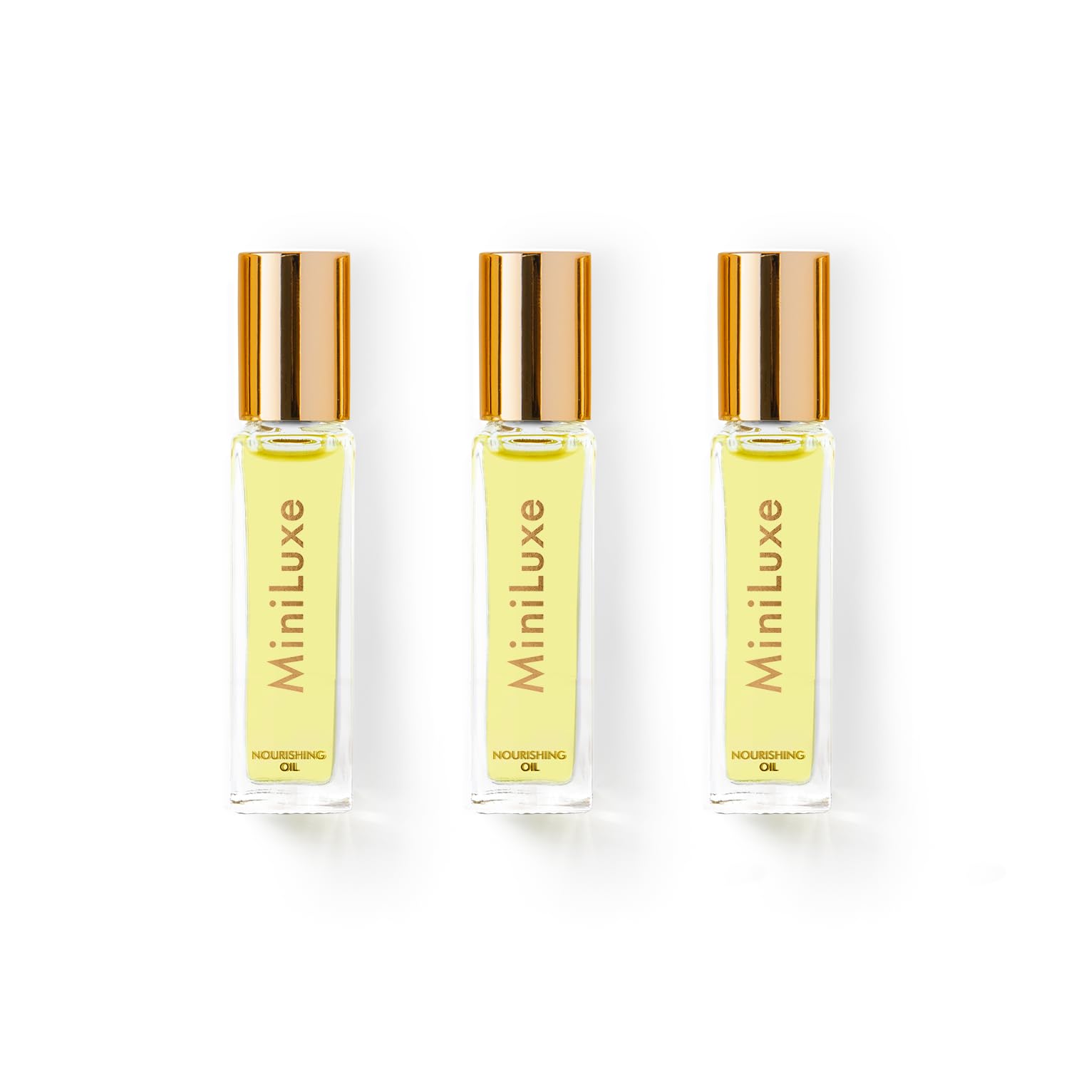 MINILUXE - Nourishing Cuticle Oil Rollerball Trio | Clean, Vegan, Cruelty-Free Nail Care (Pack of 3, 0.33 fl oz | 10 ml)