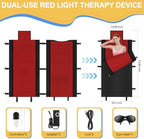 2025 New 3100pcs Dual Wavelength LED Beads 660nm&850nm Red Light Therapy Mat Full Body Used to Relieve Pain 73''x 33''