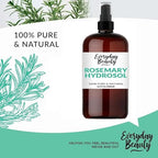 Rosemary Water for Hair - Refreshing Spray for Hair, Scalp, and Face - Alcohol Free, Vegan & All Natural - Nourishing and Soothing for All Hair Types and Skin - 16 Fl Oz with Mist Cap