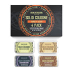 Viking Revolution 4 Pack Mens Solid Colognes Men Bundle of 2 - Balm Cologne for Mens Cologne Balm Travel Cologne Wax - Cologne for Men (0.5 Oz each)