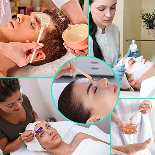 JANYUN 1500 Pcs Wooden Wax Sticks,Wax Applicator Sticks,Wax Sticks for Hair Removal and Smooth Skin Spa and Home Usage